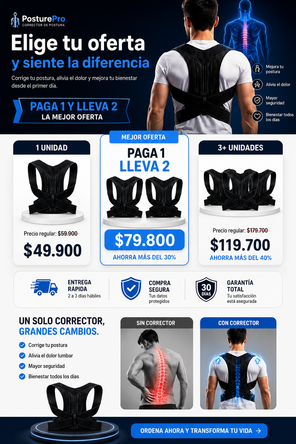 PROMO 2X1 corrector de postura PostureWeave